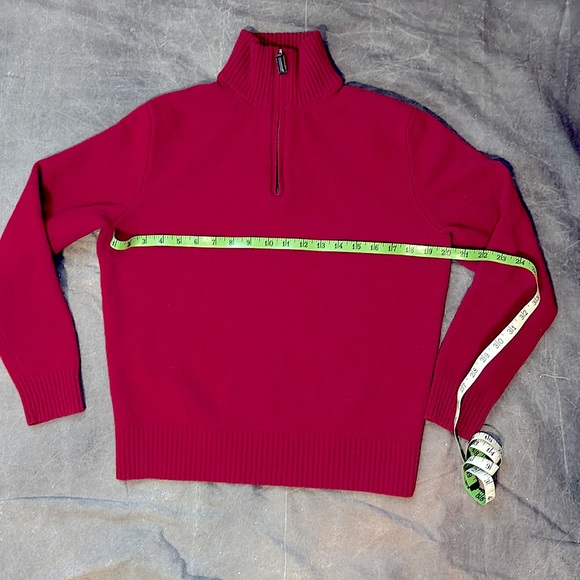 100% Lambswool J Crew Red Sweater S/M - Picture 2 of 8